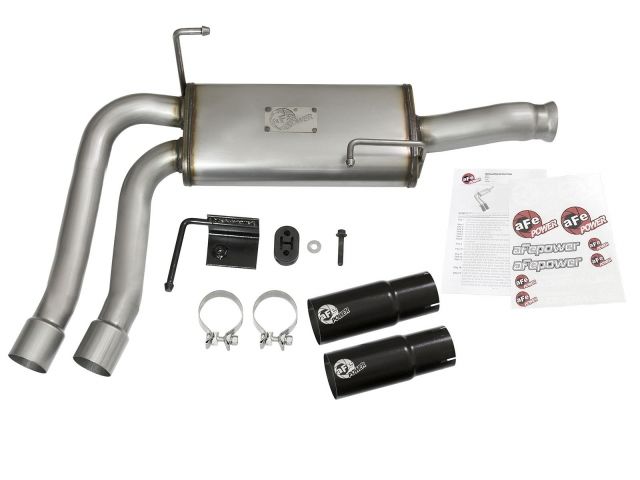 aFe Rebel Series 3in to 2-1/2in Stainless Steel Cat-Back Exhaust System w/