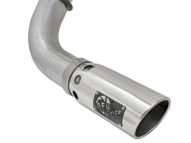 aFe  POWER LARGE BORE HD 4" DPF-Back SS Exhaust System w/Polished Tip