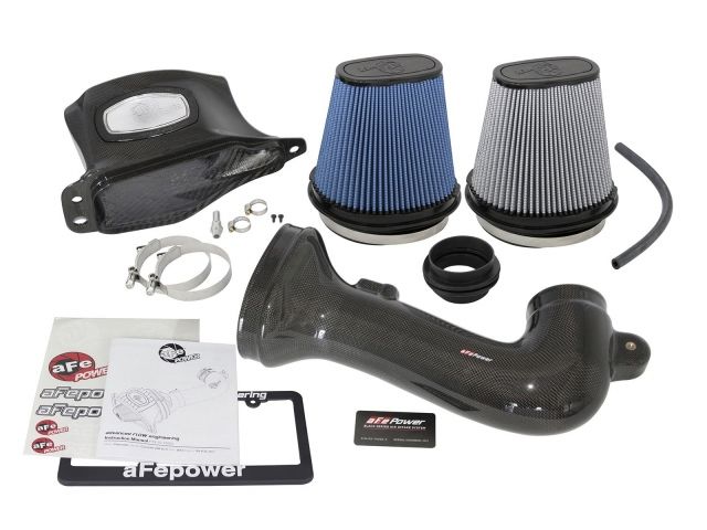 aFe Black Series Momentum Carbon Fiber Cold Air Intake System: Chevrolet C