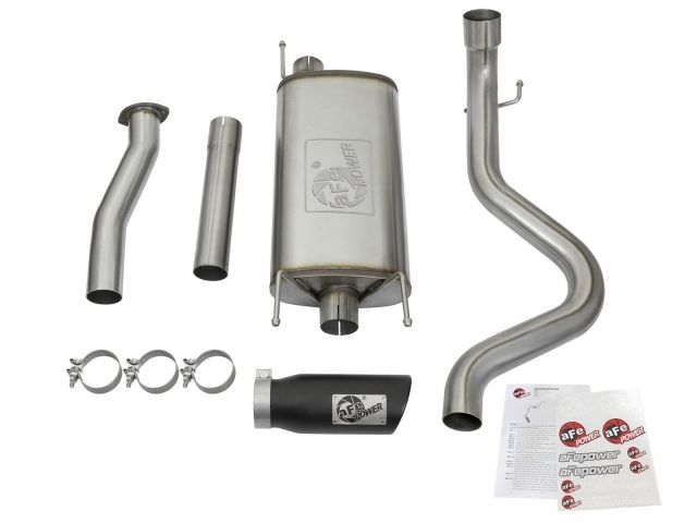 aFe MACH Force-Xp 3in Stainless Steel Cat-Back Exhaust System w/Black Tip