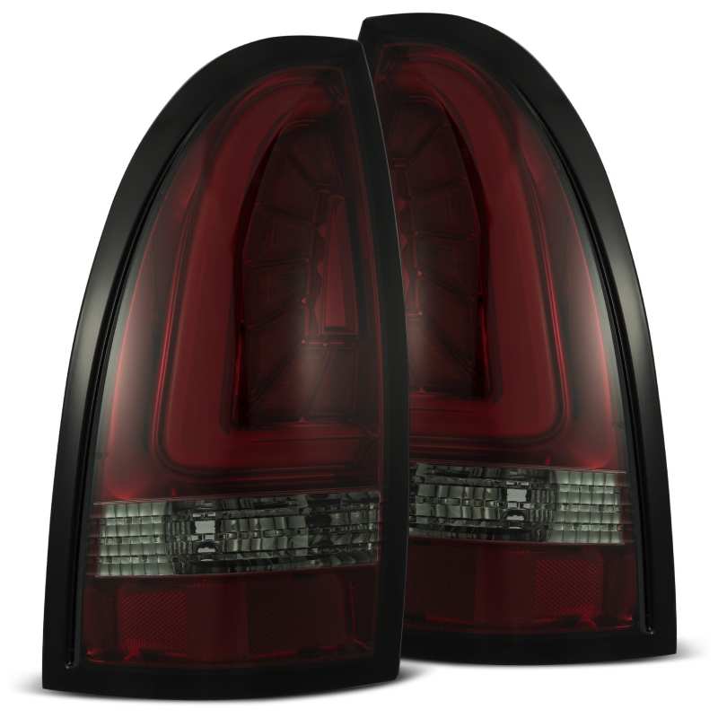 AlphaRex 05-15 Toyota Tacoma PRO-Series LED Tail Lights Red Smoke 680040