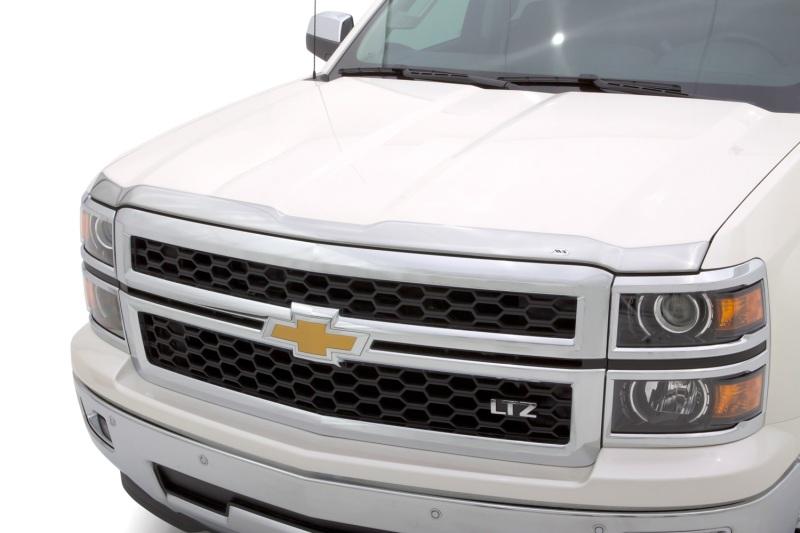 AVS 14-15 Chevy Silverado 1500 Aeroskin Low Profile Hood Shield - Chrome 622062 Main Image