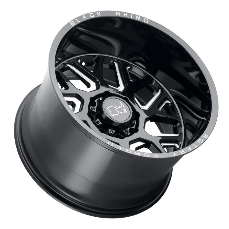 Black Rhino Reaper 20x9.5 8x170 ET-18 CB 125.1 Gloss Black w/Milled Spokes Wheel 2095RPR-88170B25 Main Image