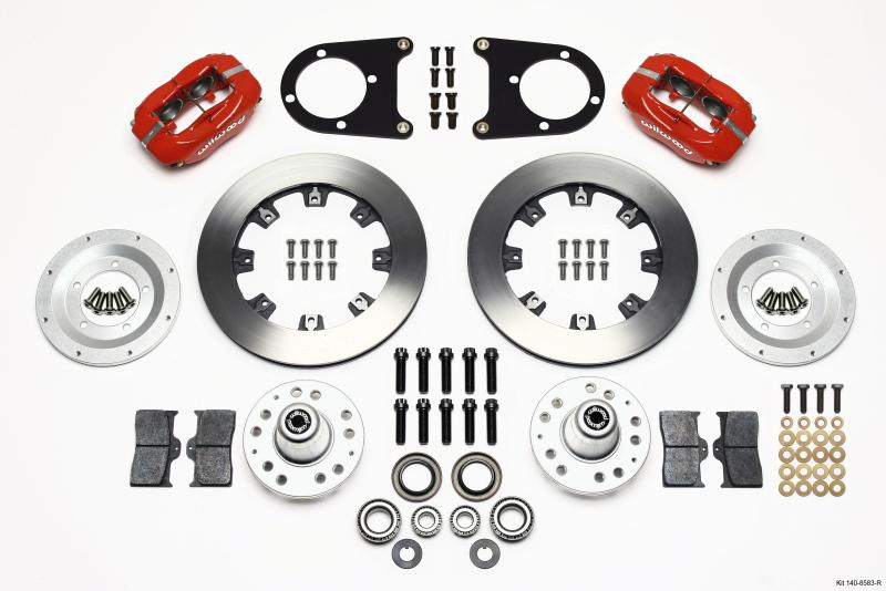 Wilwood Forged Dynalite Front Kit 12.19in Red 37-48 Ford Psgr. Car Spindle 140-8583-R Main Image