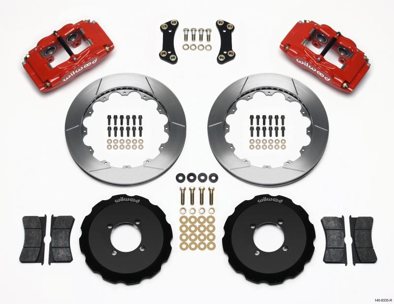 Wilwood FSLI4 Front Hat Kit 13.00in Red 2003-05 Scion xA xB 140-8335-R Main Image