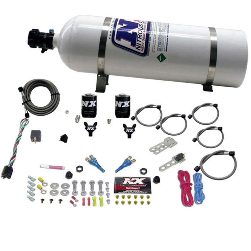 Nitrous Express BMW EFI All Dual Nozzle Nitrous Kit (50-300 HP) w/15lb Bottle 20816-15 Main Image