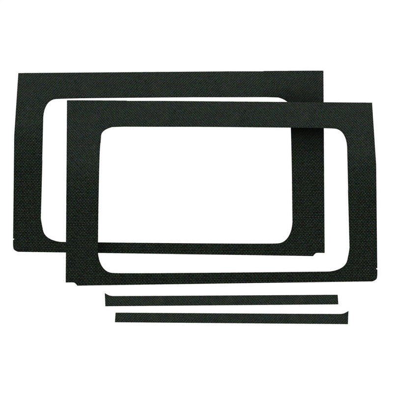 DEI 2018-Up Jeep Wrangler JL 4-Door Rear Side Window Trim Kit 4-pc - Black 50173