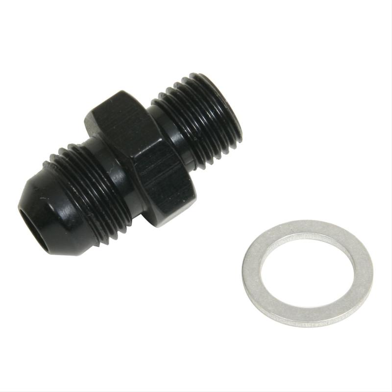 Fragola -6AN x 12mm x 1.25 Male Adapter-Solex - Black 491954-BL