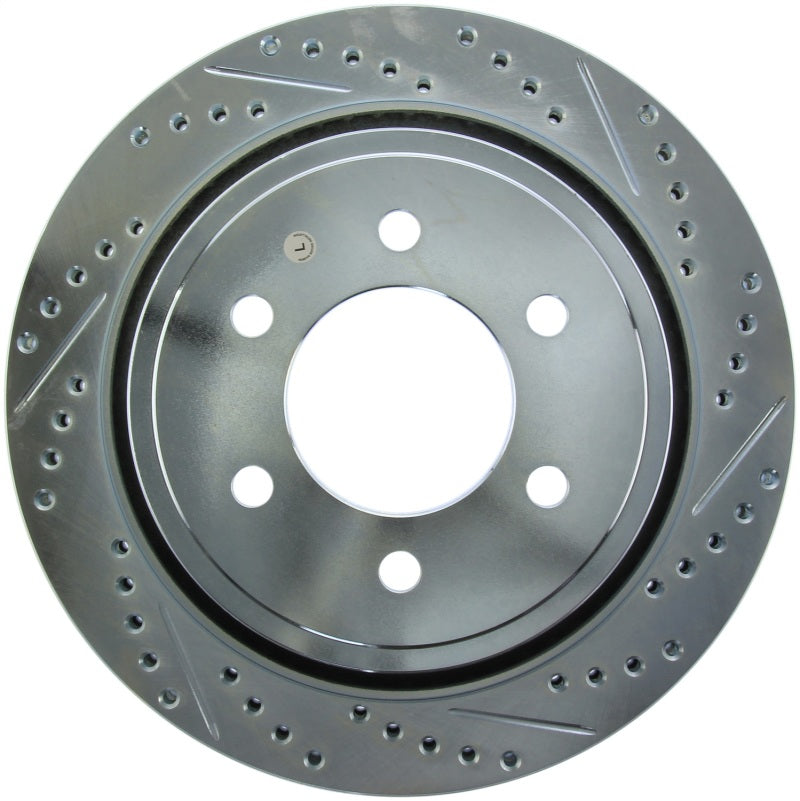 StopTech Select Sport 12-18 Ford F-150 Slotted and Drilled Rear Left Brake Rotor 227.65135L