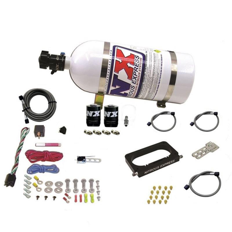 Nitrous Express 96-04 Ford Mustang Cobra/Mach 1 4 Valve Nitrous Kit (50-300HP) w/10lb Bottle 20950-10 Main Image