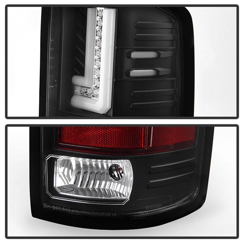 Spyder GMC Sierra 14-16 LED Tail Lights Black ALT-YD-GS14-LBLED-BK 5080660 Main Image