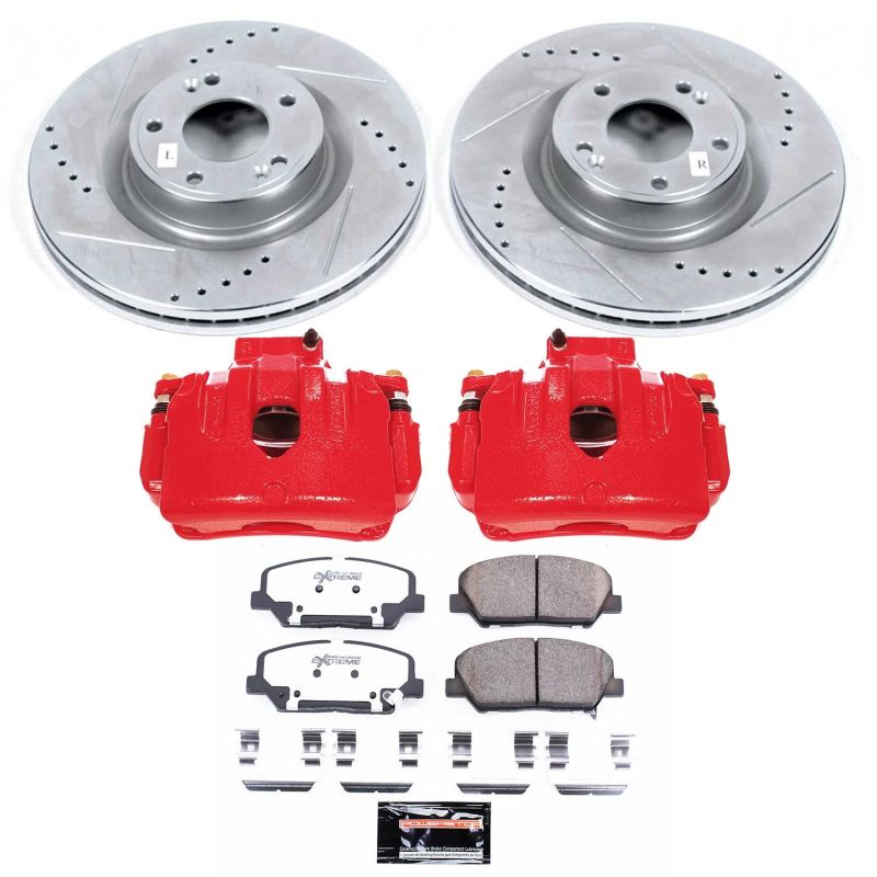 PowerStop PSB Z26 Street Kit w/Cals Brakes, Rotors & Pads Brake Kits - Performance D&S main image