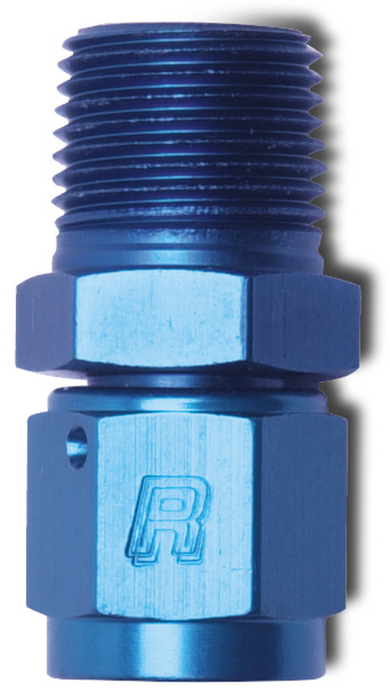 Russell -6 AN AN Female To Male NPT (Blue Finish)