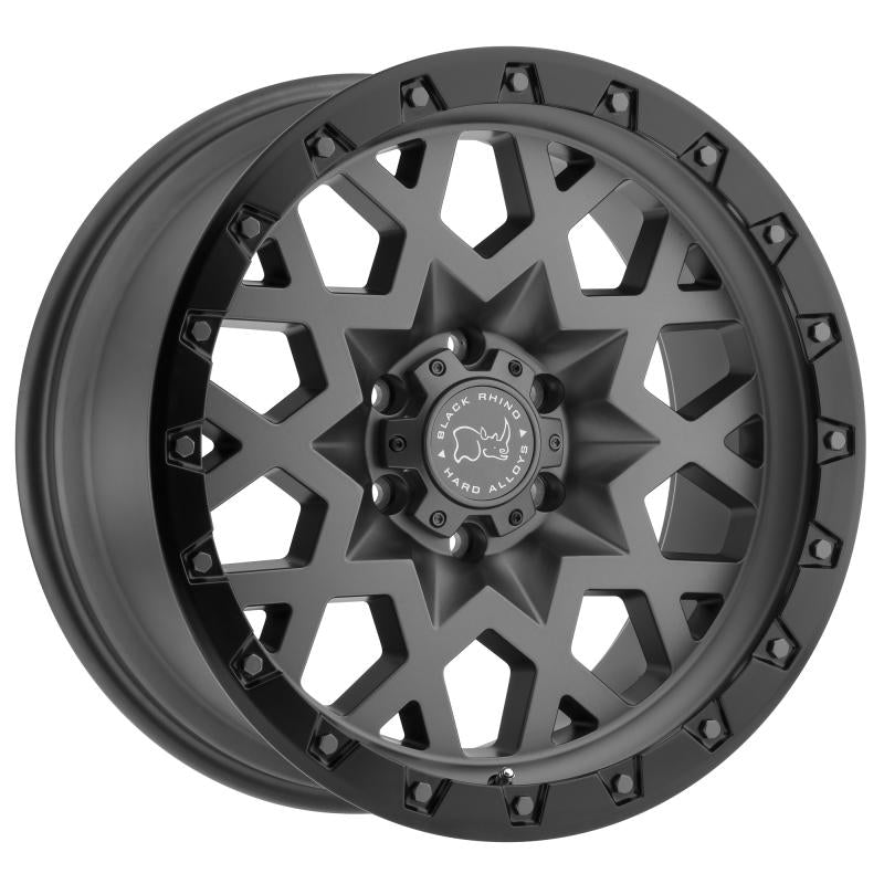 Black Rhino Sprocket 18x9.5 6x135 ET06 CB 87.1 Matte Gunmetal w/Black Lip & Gunmetal Bolts Wheel 1895SPK066135G87 Main Image