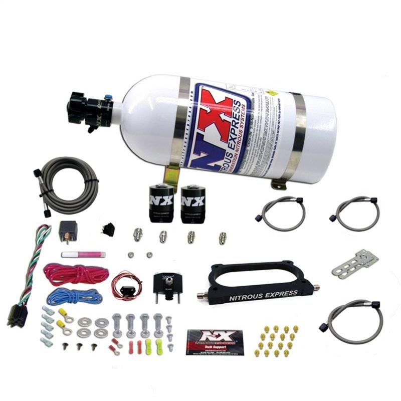 Nitrous Express 07-14 Ford Mustang GT500 Nitrous Plate Kit (50-250HP) w/10lb Bottle 20949-10 Main Image