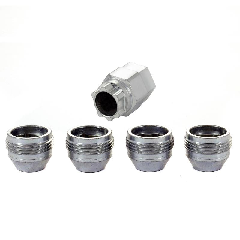 McGard Wheel Lock Nut Set - 4pk. (Under Hub Cap / Cone Seat) M12X1.5 / 19mm & 21mm Hex / .775in. L 24012 Main Image