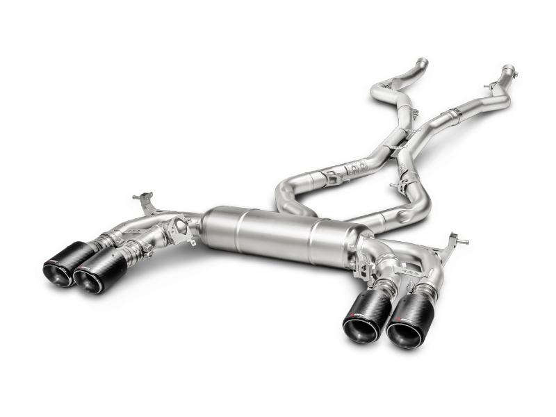 Akrapovic 15-17 BMW X5M (F85) Evolution Line Cat Back (Titanium) w/ Carbon Tips S-BM/T/1 Main Image