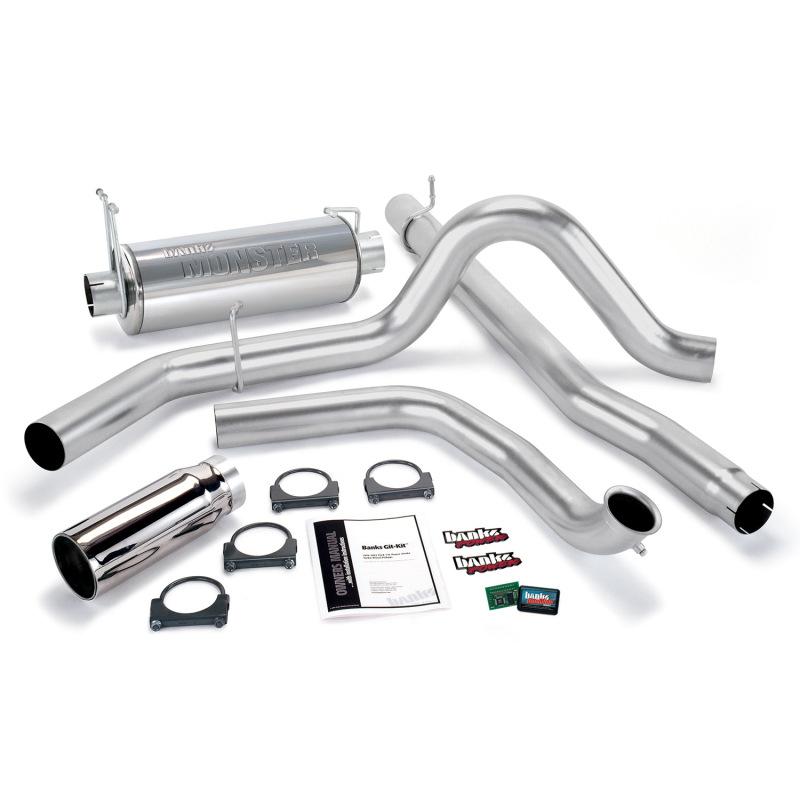 Banks Power 00-03 Ford 7.3L / Excursion Git-Kit - SS Single Exhaust w/ Chrome Tip 47514 Main Image