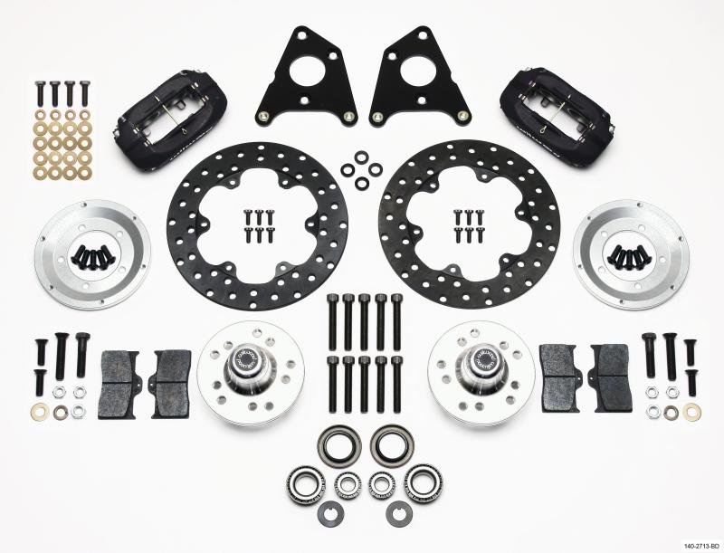 Wilwood Forged Dynalite Front Drag Kit Drilled Rotor CPD 65-72 A w/10in Drum 140-2713-BD Main Image