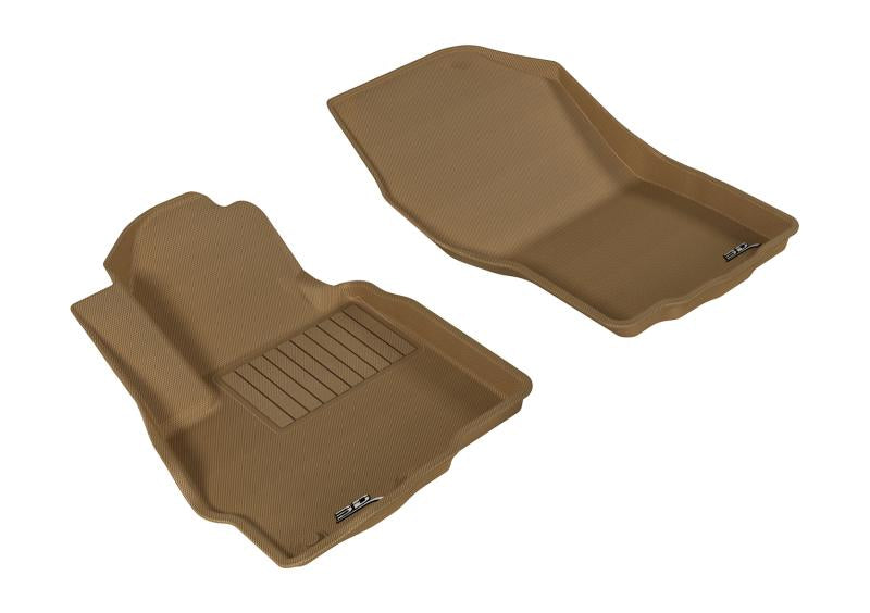 3D MAXpider 2011-2019 Mitsubishi Outlander Sport Kagu 1st Row Floormat - Tan L1MT03611502 Main Image