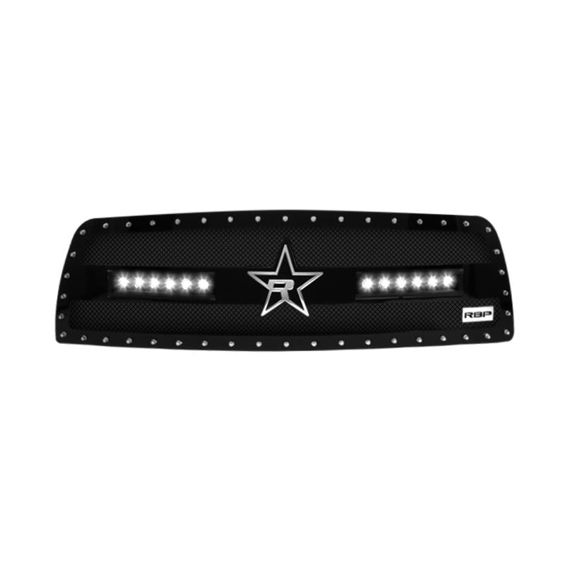 RBP RX-3 Midnight Edition Black LED Bar Grille (Studded) 10-12 Dodge Ram 2500/3500 RBP-967460 Main Image