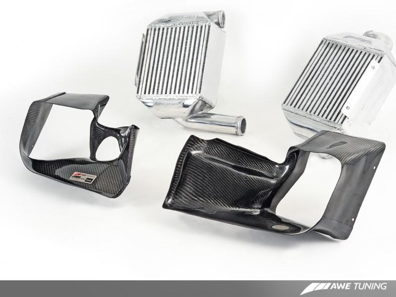 AWE Tuning Audi 2.7T Performance Intercooler Kit - w/Carbon Fiber Shrouds 4510-11040 Main Image