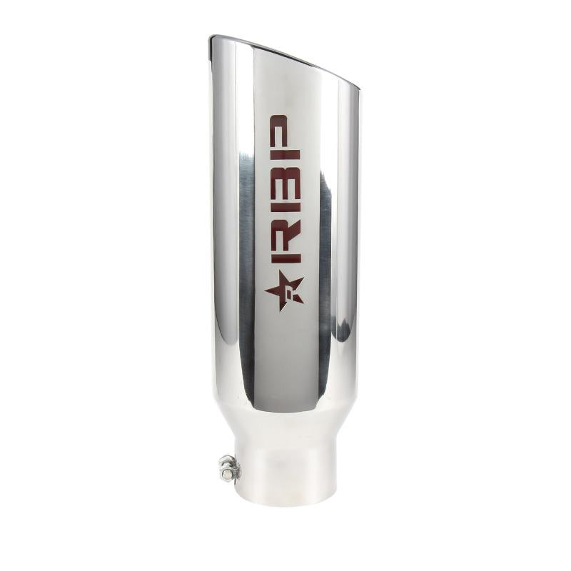 RBP RX-1 Polished Dual-Badged Exhaust Tip Inlet 4in. / Outlet 6in. / Length 18in. - Stainless Steel RBP-46003 Main Image