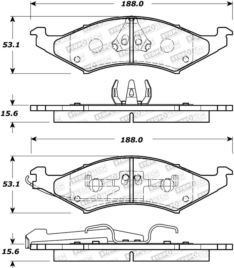 StopTech Street Brake Pads 308.03240 Main Image