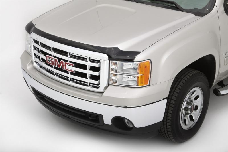 AVS 07-13 GMC Sierra 1500 Aeroskin Low Profile Acrylic Hood Shield - Smoke 322003 Main Image