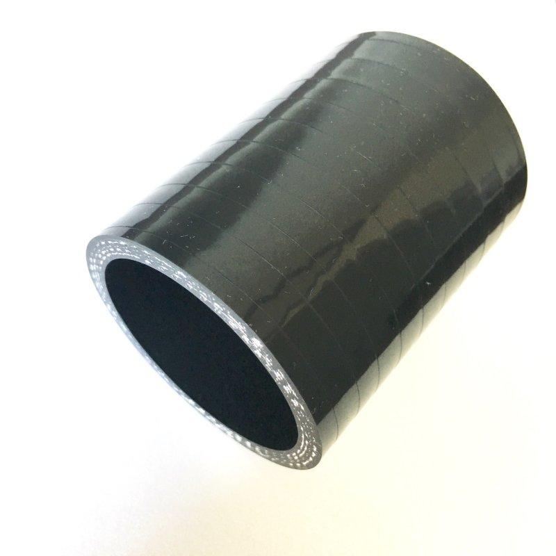 Stainless Bros 2.0in Straight 4-Ply Silicone Coupler - Black 131-05003-0401 Main Image