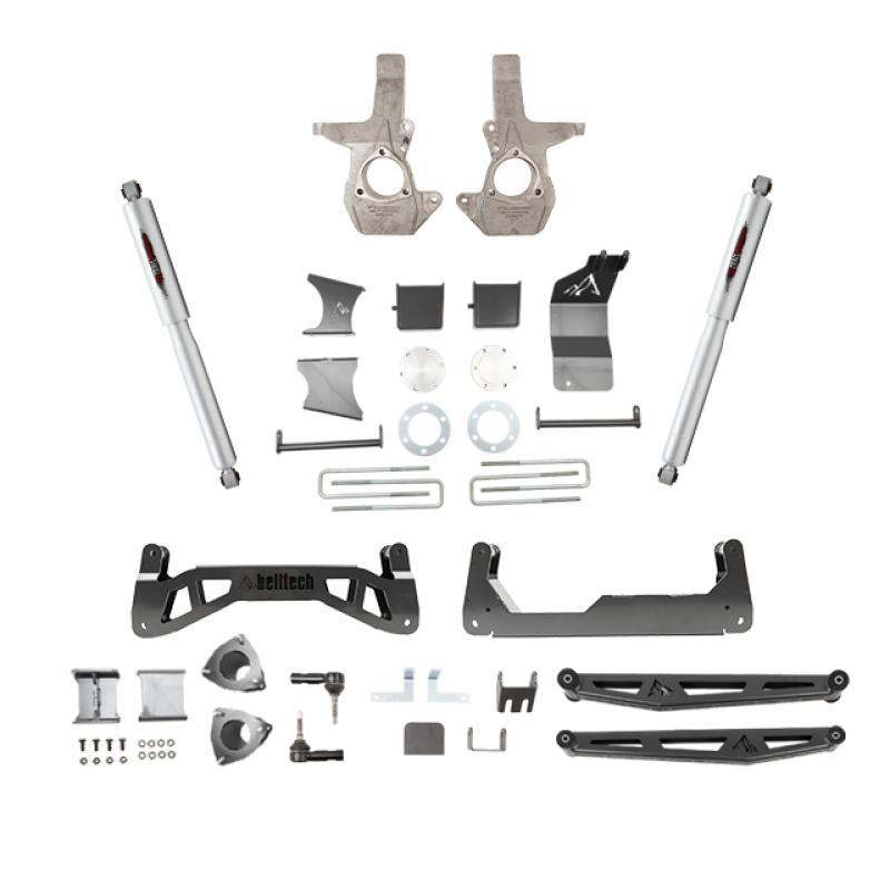 Belltech 07-16 Chevrolet Silverado / GMC Sierra 1500 4WD 7-9" Suspension Lift Kit w/ Shocks 150201BK Main Image