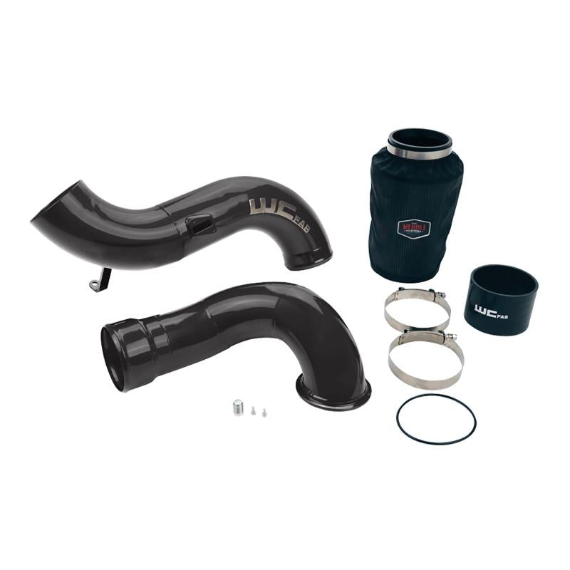 Wehrli 07.5-10 Chevrolet 6.6L LMM 4in Intake Kit Stage 2 - Gloss Black WCF100639-GB Main Image