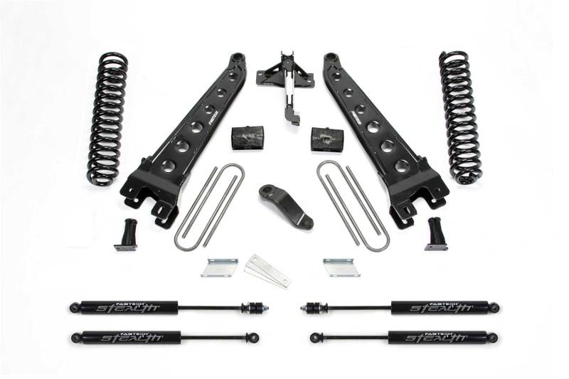 Fabtech 19-20 Ford F450/550 4WD 6in Radius Arm System w/Stealth Shocks K2335M Main Image