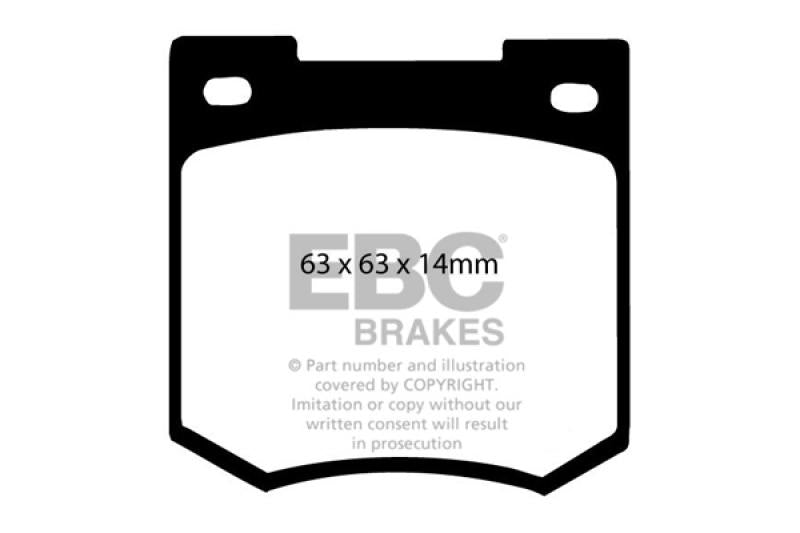 EBC Alcon R-Type RC3451 X510 Caliper Orangestuff Brake Pads DP9106 Main Image