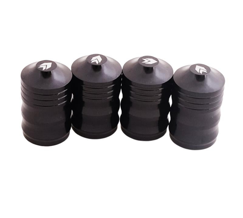 NRG Aluminum Sport Style Valve Stem Cap - Black VS-100BK Main Image