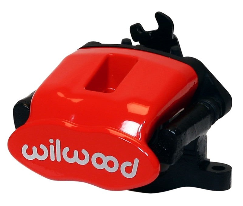 Wilwood Caliper-Combination Parking Brake-Pos 1-L/H-Red 34mm piston .81in Disc 120-9809-1-RD