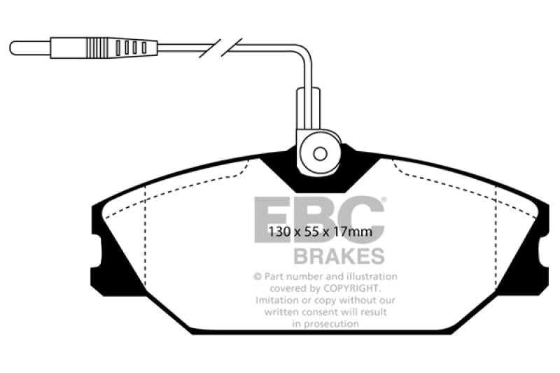 EBC 84-92 Renault 25 2.5 Greenstuff Front Brake Pads DP2949 Main Image