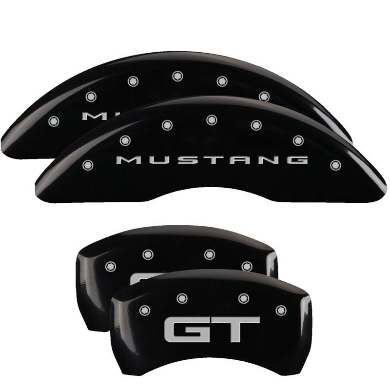 MGP 4 Caliper Covers Engraved Front & Rear MGP Yellow finish black ch 10201SMGPYL Main Image