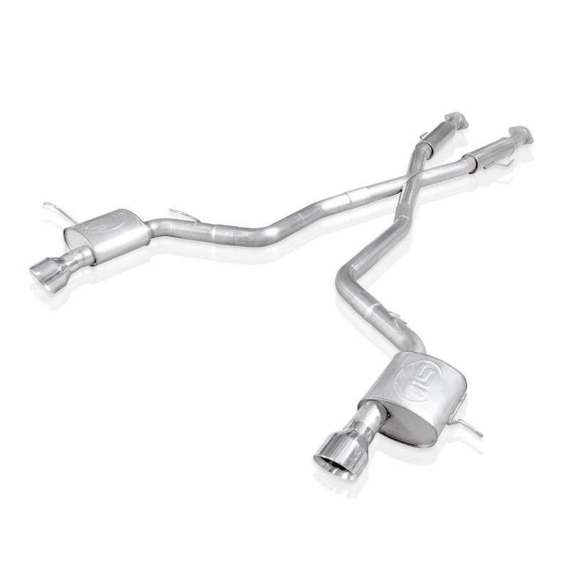 Stainless Works 2012-17 Jeep Grand Cherokee 6.4L Catback Chambered Mufflers X-Pipe JEEP64CB-C Main Image