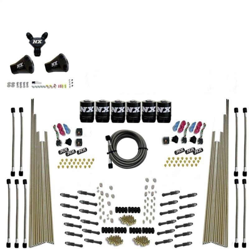 Nitrous Express 8 Cyl Dry Direct Port Three Stage 6 Solenoids Nitrous Kit (200-600HP) w/o Bottle 93206-00 Main Image