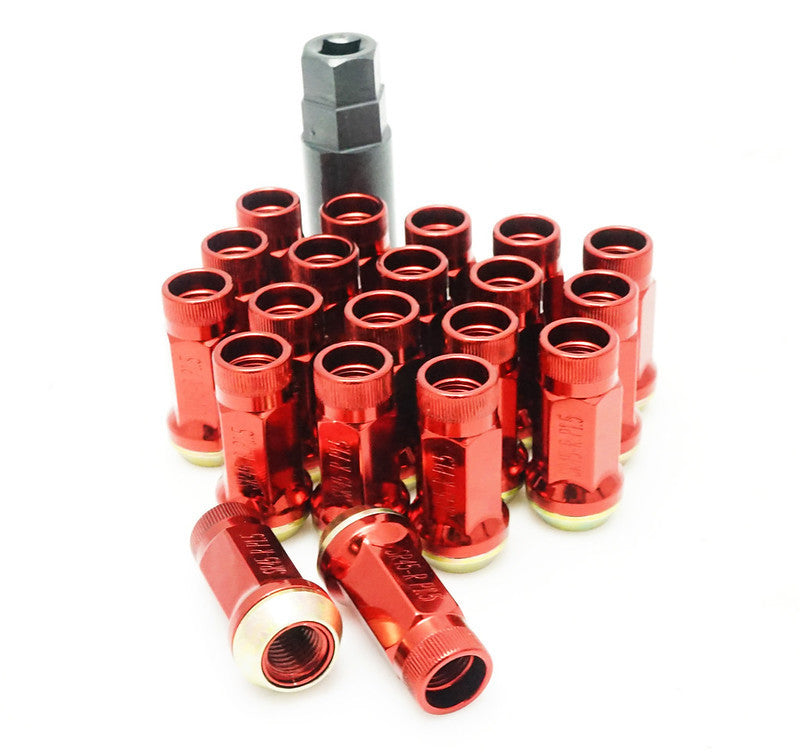 Wheel Mate Muteki SR45R Lug Nut Kit Lock Set 12x1.5 45mm - Red 34938R