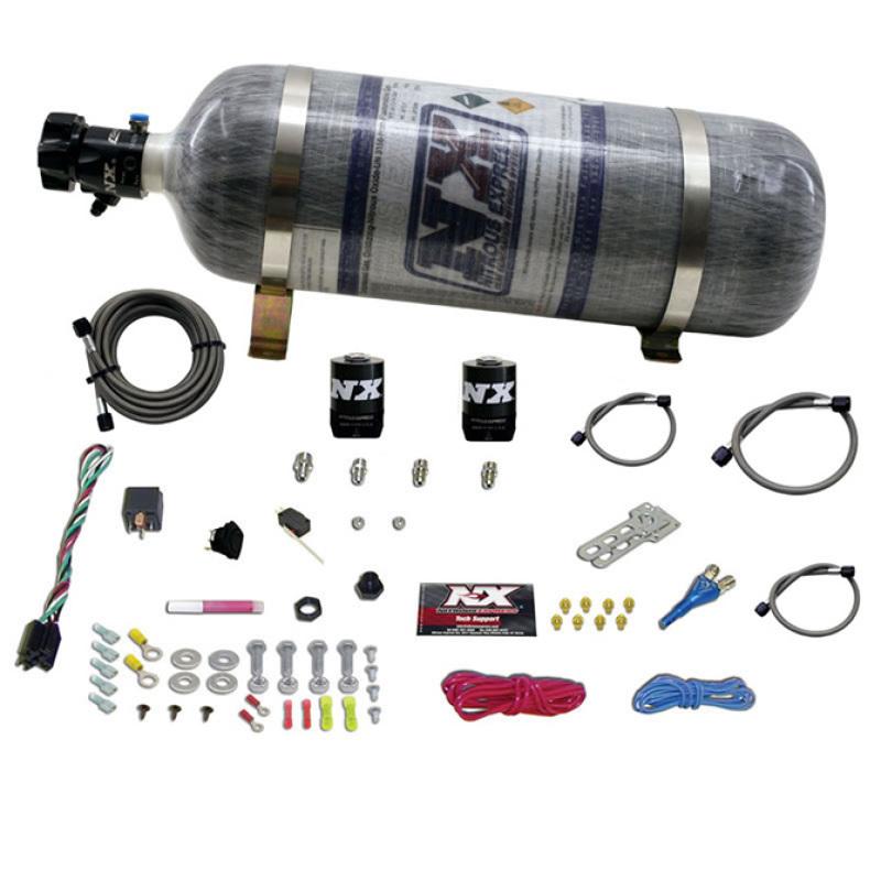 Nitrous Express All Dodge EFI Single Nozzle Nitrous Kit w/Composite Bottle 20921-12 Main Image