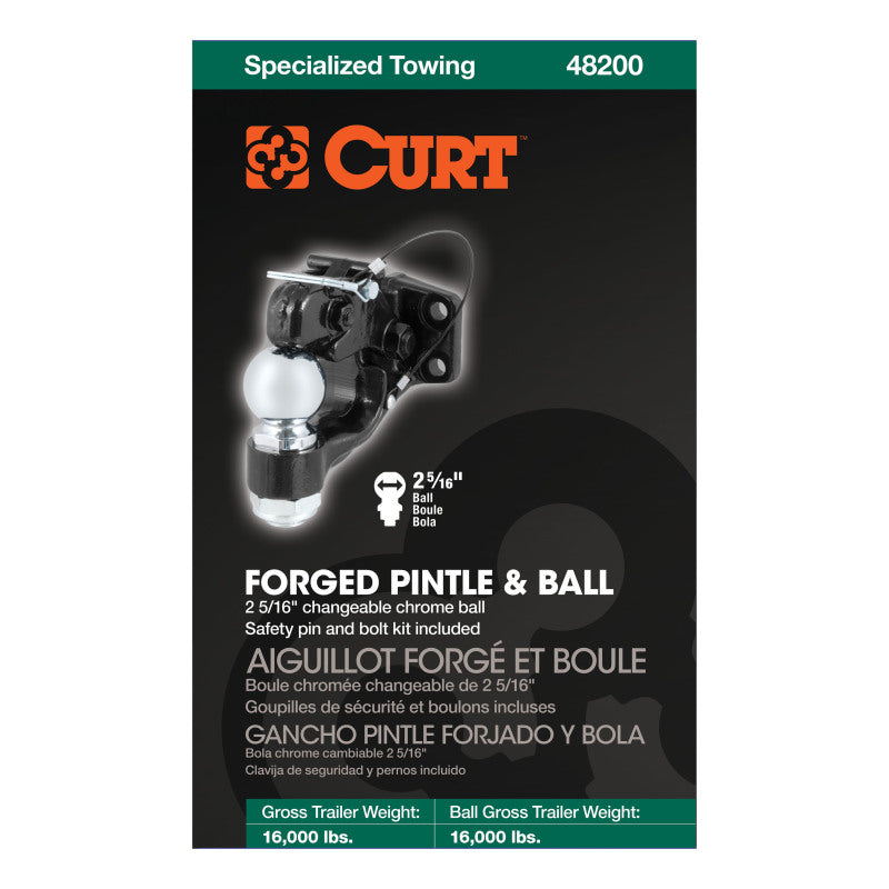 Curt CUR Ball & Pintle Combos Trailer Hitches Hitch Ball Mounts main image