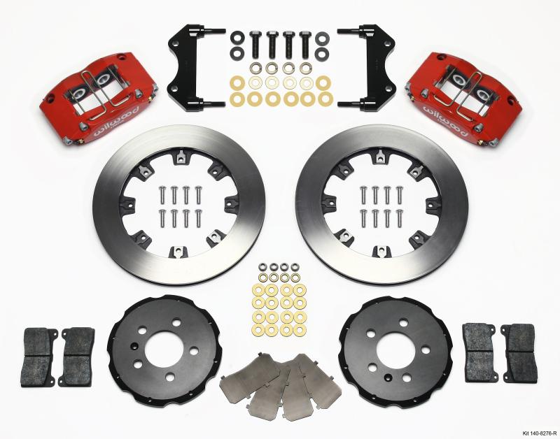 Wilwood Dynapro Radial Front Kit 12.19in Red 99-03 Jetta IV & Golf IV 140-8276-R Main Image