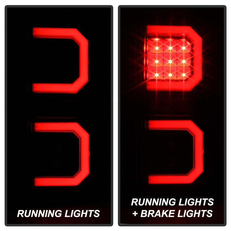 Spyder 04-09 Dodge Durango LED Tail Lights - Black ALT-YD-DDU04-LED-BK 5086532