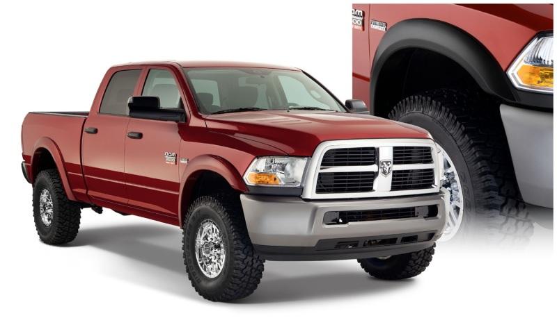 Bushwacker 10-18 Dodge Ram 2500 Fleetside Extend-A-Fender Style Flares 4pc 76.3/98.3in Bed - Black 50918-02 Main Image