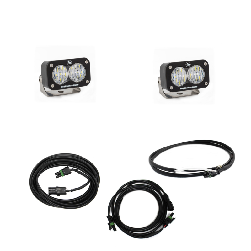 Baja Designs Jeep JL LED Light Kit Reverse Kit w/ Upfitter Dual S2 Sport w/C 447651UP