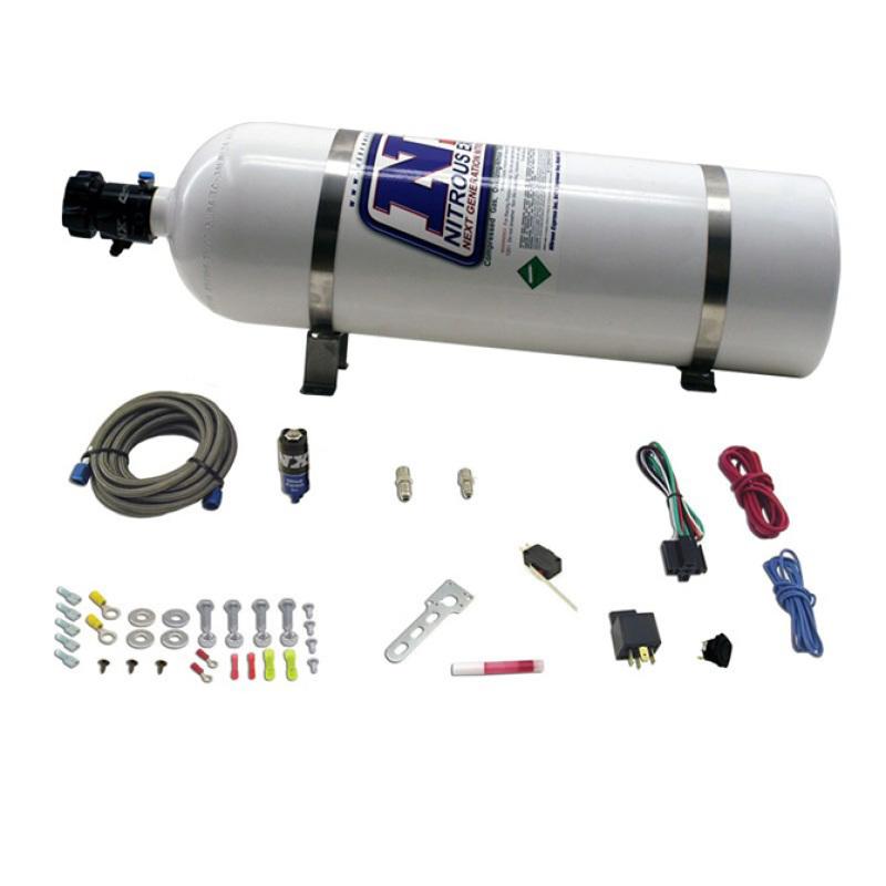 Nitrous Express Diesel Dry Nitrous Kit w/15lb Bottle/Mounting Hardware for 50HP NXD11110 Main Image