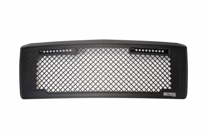 Putco 14-15 Chevy Silv LD - Lighted Boss Grille (w/ Qty 2 - 10in Luminix Light Bars) 270507BL Main Image