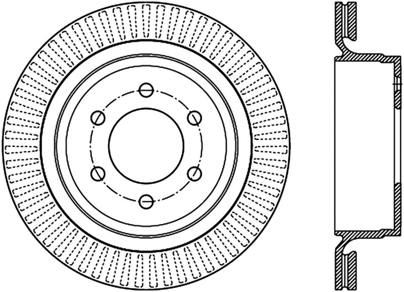 Stoptech 2012+ Ford F-150 Rear Cryo Premium Rotor 120.65135CRY